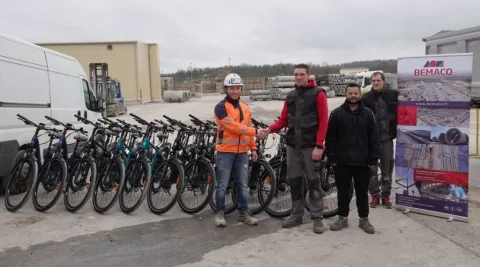 Nos employés peuvent maintenant se rendre au travail en vélo électrique avec l'aide de BEMACO !