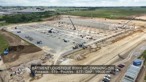 Réalisation d'un entrepôt logistique à Onnaing (59)
