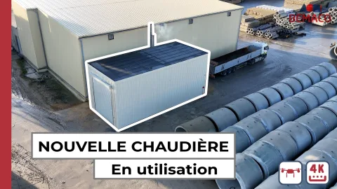 Utilisation de notre nouvelle chaudière bois !