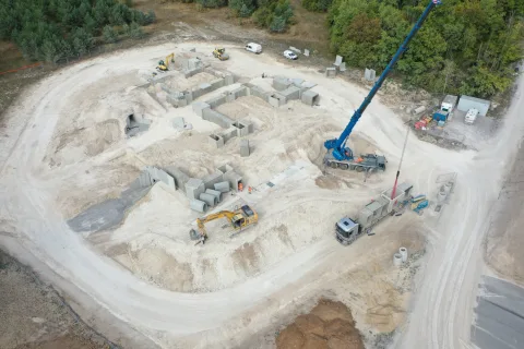 Complexe militaire Sissonne - vue aérienne