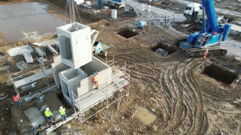 Ouvrage de continuité écologique en béton préfabriqué