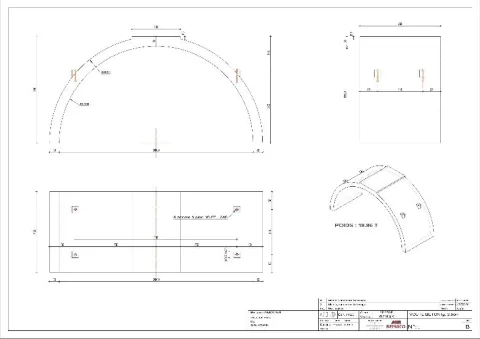 Plan d'étude et coffrage dédié
