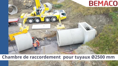 Chambre de raccordement pour tuyaux Ø2500