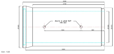 Schéma technique Ø1200