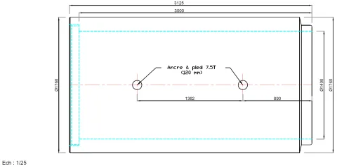 Schéma technique Ø1400