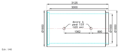 Schéma technique Ø1500