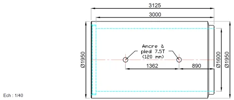 Schéma technique Ø1600
