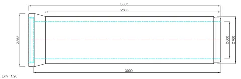 Schéma technique Ø600