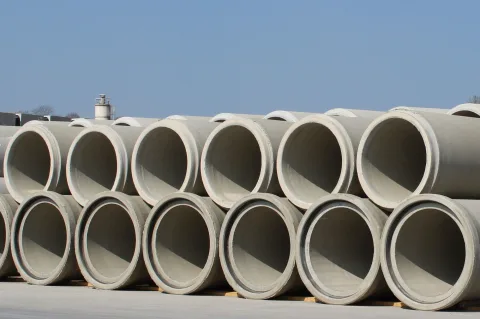 Tuyaux béton - chantier