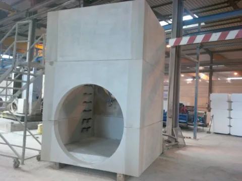 Ouvrage de raccordement préfabriqué - usine BEMACO