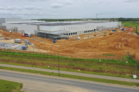 Réau - vue drone chantier