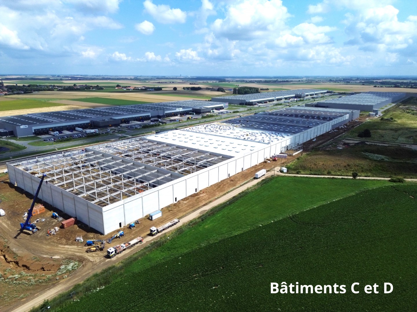 Vue aérienne des bâtiments C et D - E-Valley