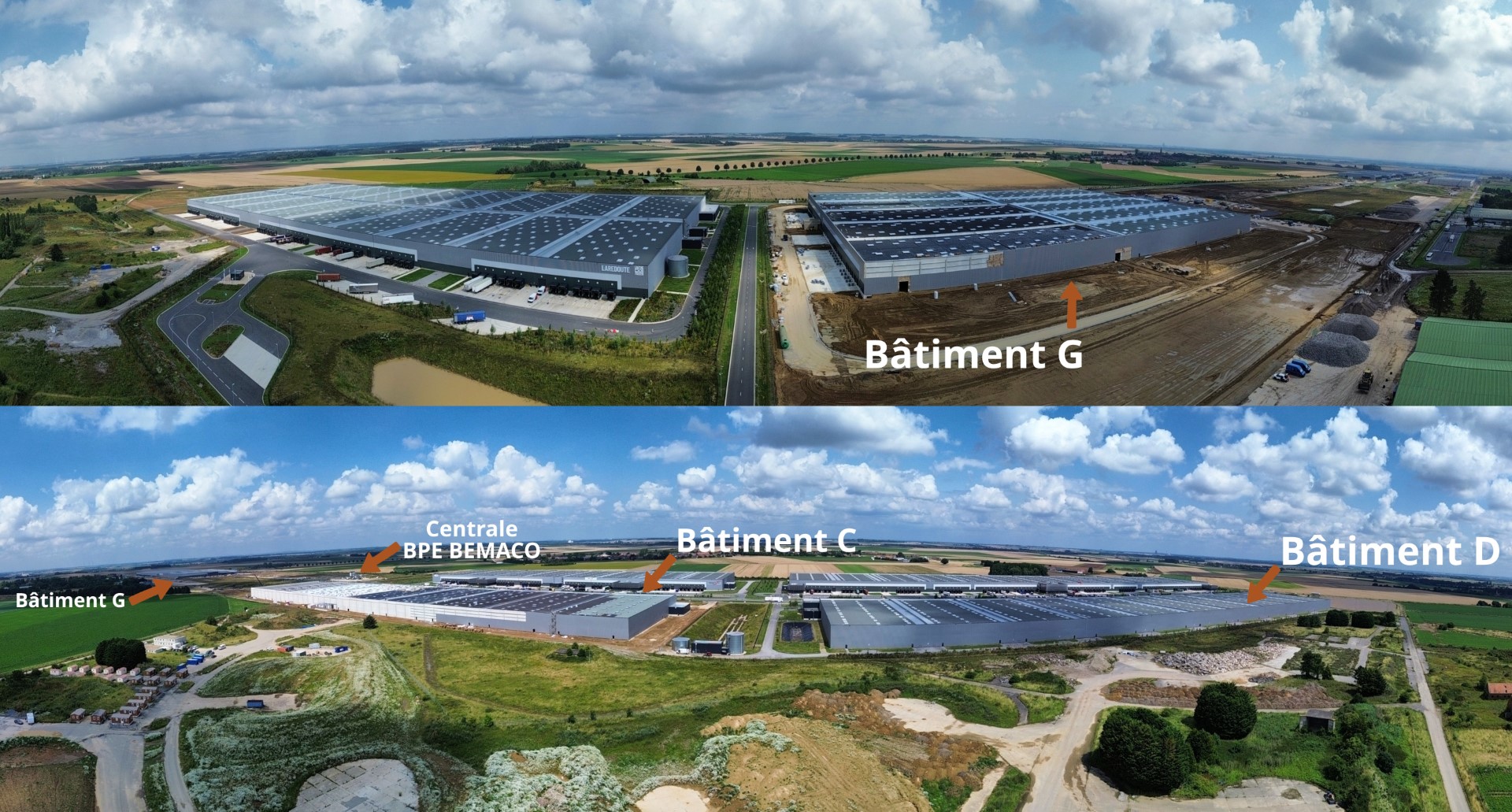 Vue panoramique des 3 bâtiments - E-Valley