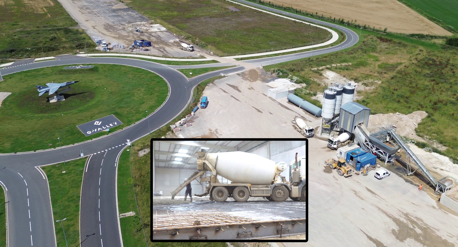Centrale BPE sur site - coulage dalle