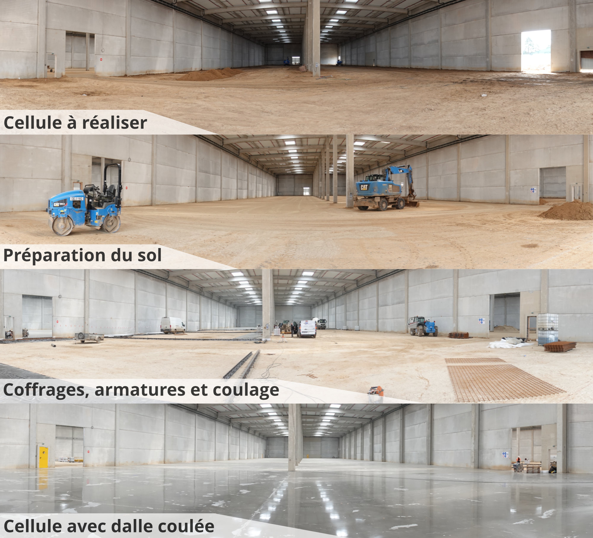 Préparation de la dalle