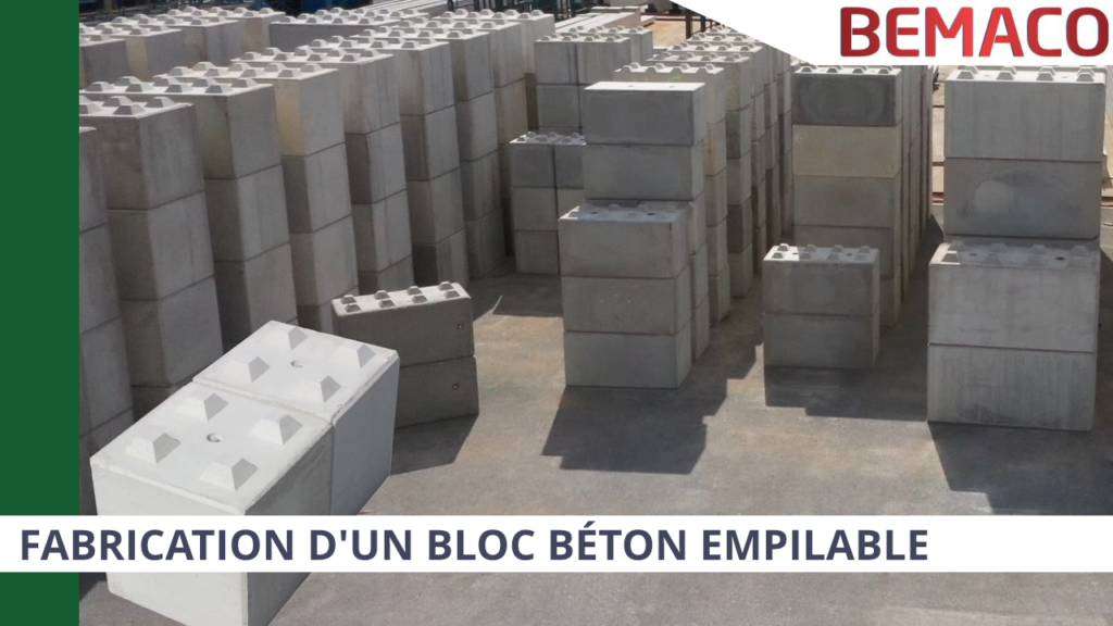 Article fabrication de blocs empilables