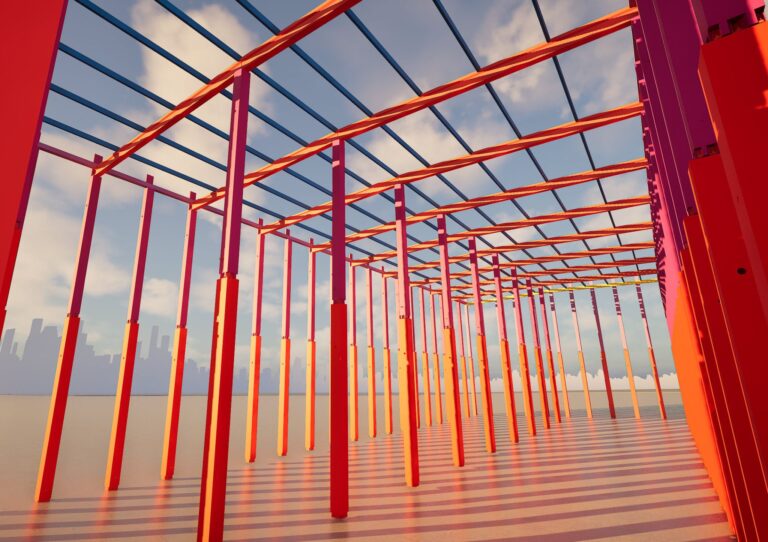 Vue BIM de l’intérieur du bâtiment grande hauteur